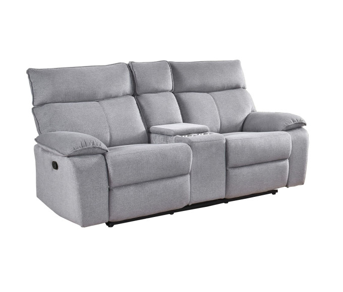 Oxford Fabric Reclining Loveseat